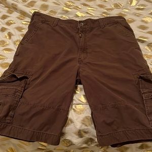 Brown men’s cargo shorts